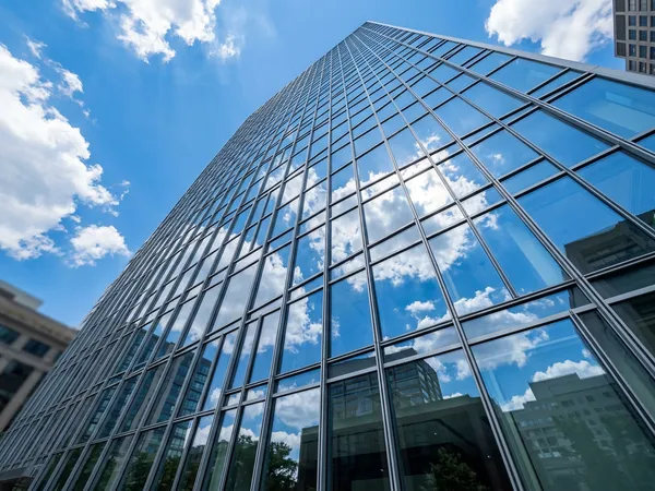 Office Building Glass after