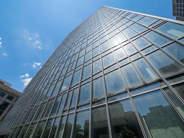 Office Building Glass before